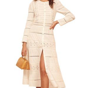 {Reformation} NWT White Elsie dress
